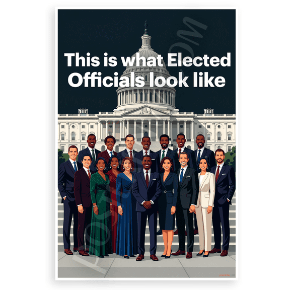 This is What Elected Officials Look Like Diverse Group Capitol 12x18 US Made Poster