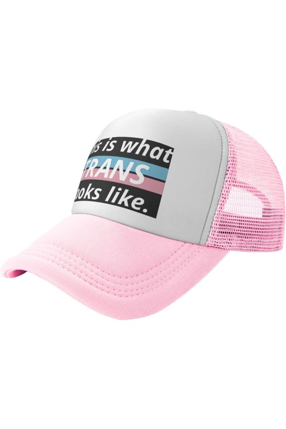 This is What Trans Looks Like LGBT Baseball Cap Men Hats Sun hat for Women Cowboy hat Dad Hat Trucker hat Black