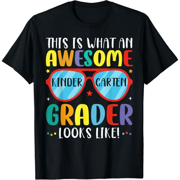 This is What an Awesome kindergarten Grader Looks Like kids T-Shirt
