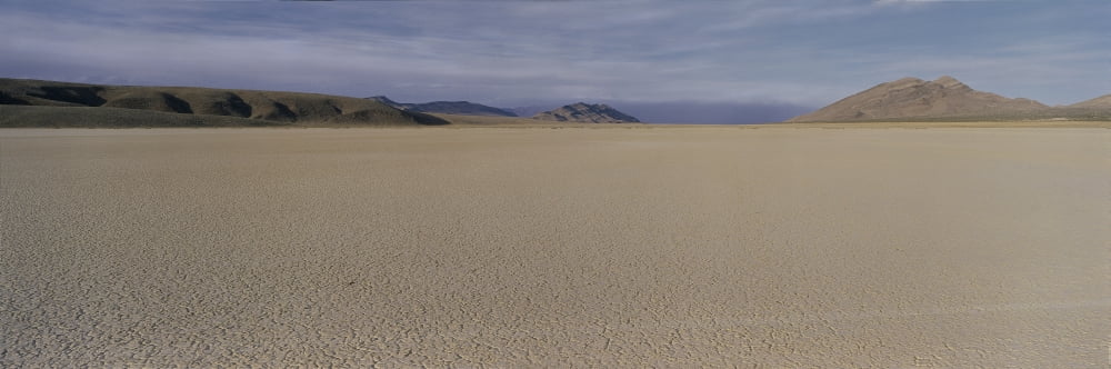 This is a dry lake pattern Canvas Art - Panoramic Images (36 x 12)