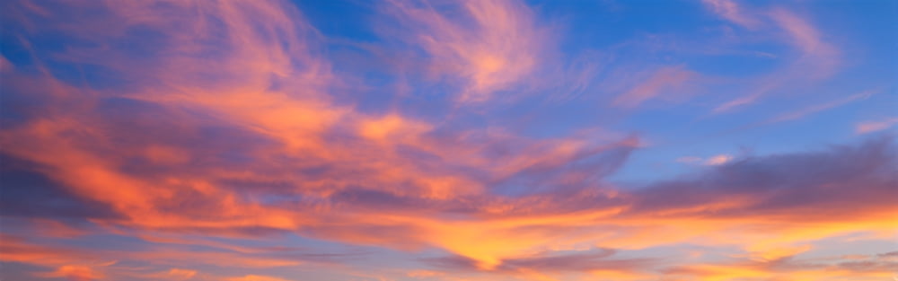 This is a sunset sky Canvas Art - Panoramic Images (36 x 12)