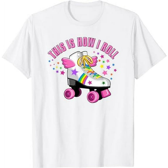 This is how I roll, Roller skate girl's, kids T-Shirt