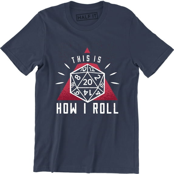 This is how i ROLL Dragons Rpg Dice Nerd Geeky Geek Game Board T-Shirt