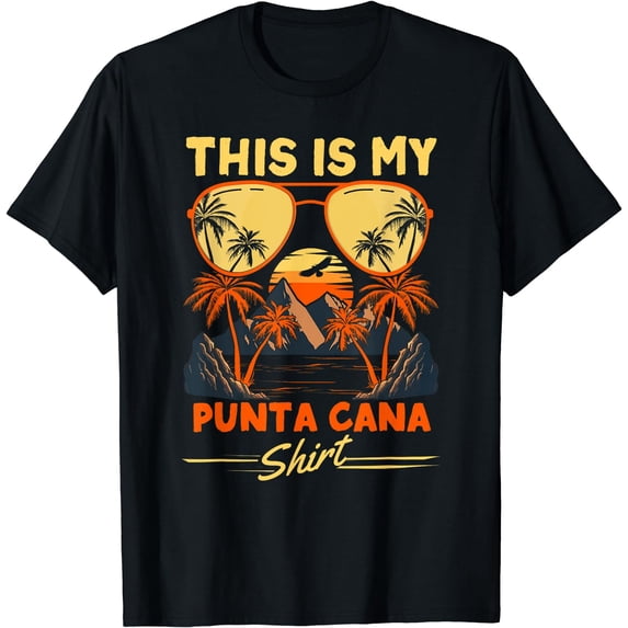This is my Punta Cana Shirt Dominican Republic Retro Travel T-Shirt Black Large