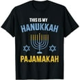 thumbnail image 1 of This is my hanukkah pajamakah for jewish christmas pajama T-ShirtMen and women, White Black T-shirt, size: Extra large S-4XL, 1 of 4