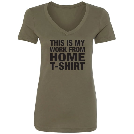 This is my work from home t-shirt Womens V-Neck T-Shirt