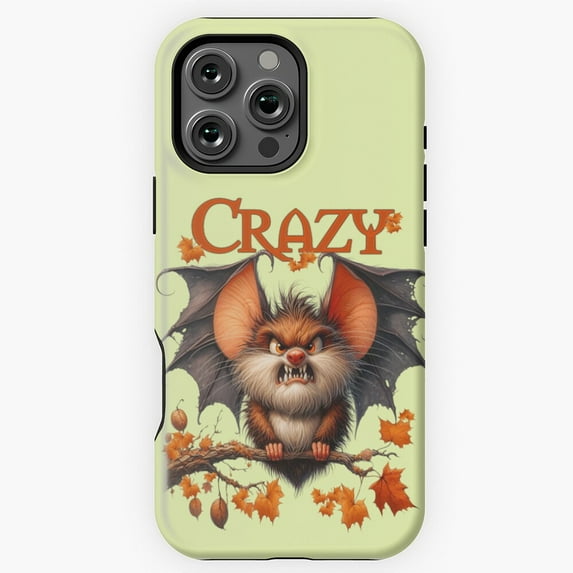 This is one crazy angry bat hanging in a tree fantasy art Phone Case for iPhone 16 15 14 13 12 11 Pro Max M5908495