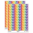 thumbnail image 1 of This is so Rad Radish Teacher Student School Sticker Set - Rainbow - Gloss Finish - 1.75" Medium, 1 of 7