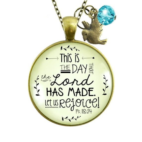 This is the Day Necklace Faith Gutsy Goodness Female Adult Bronze Metal Jewelry