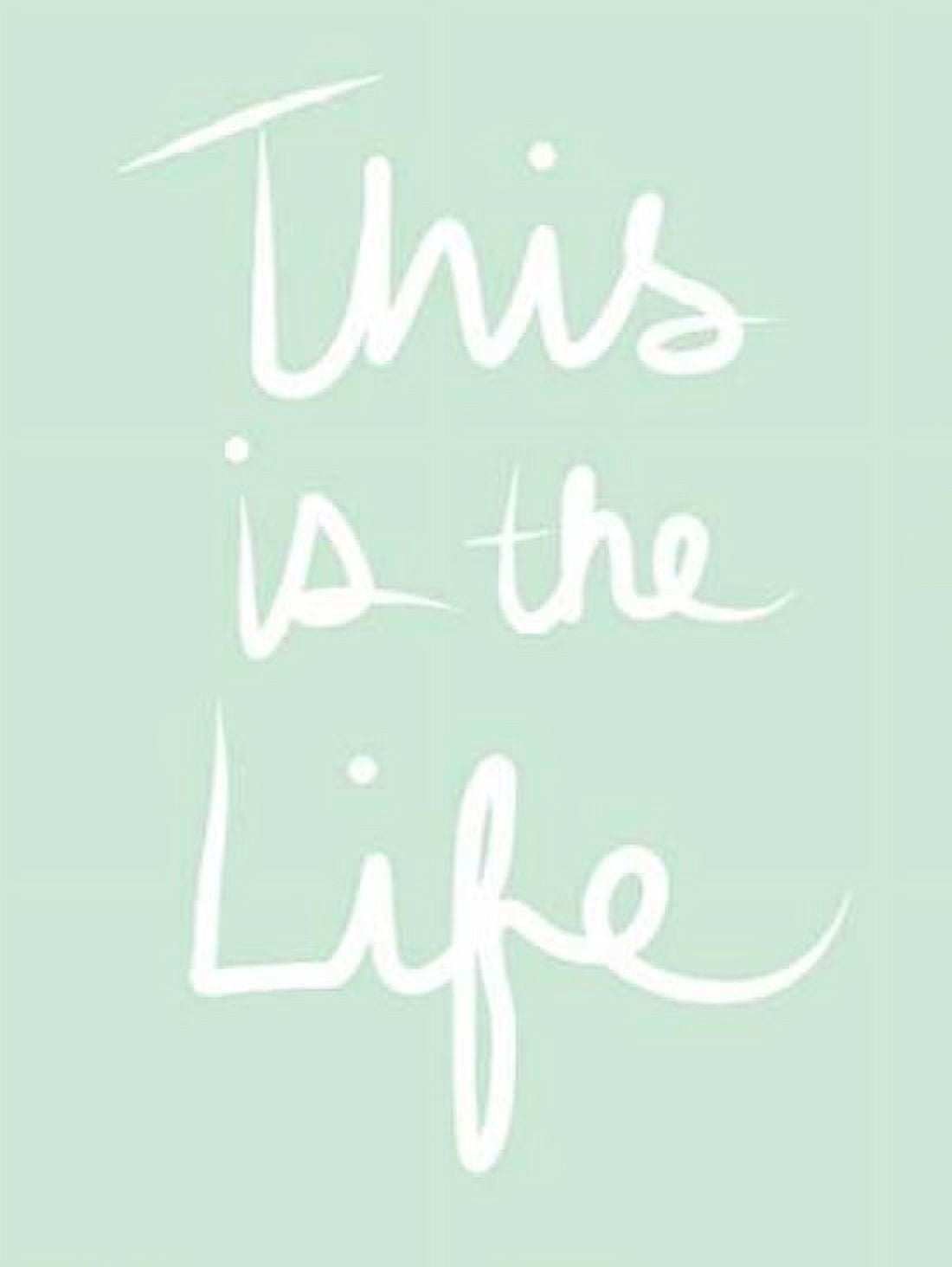 This is the Life - Mint White Canvas Art - Linda Woods (18 x 24)