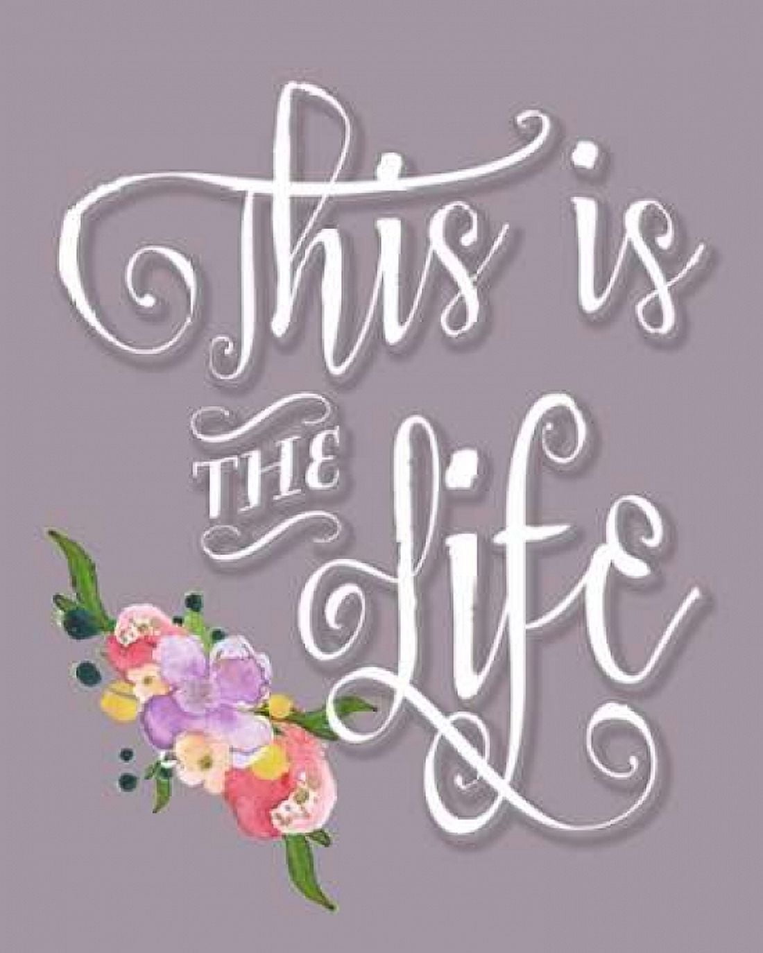 This is the Life - Purple Canvas Art - Tara Moss (24 x 30)