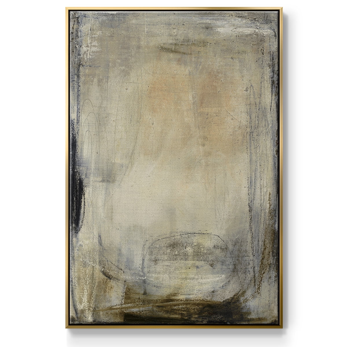 This is the Picture Framed Premium Gallery Wrapped Canvas - Ready to Hang - 17 x 25 - Gold Floating Frame
