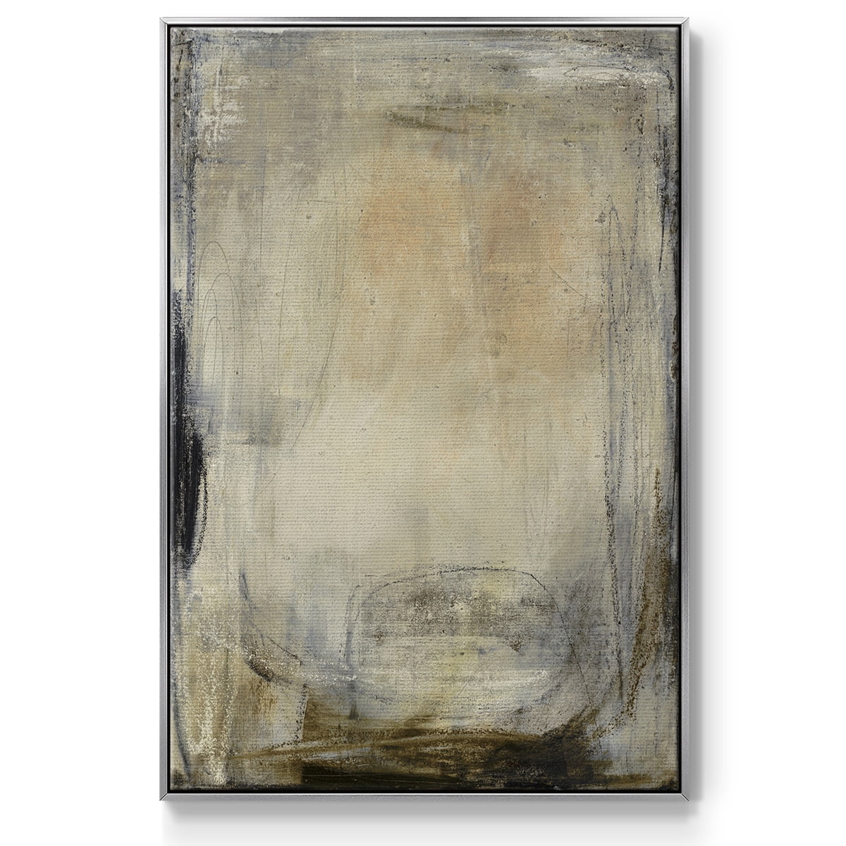 This is the Picture Framed Premium Gallery Wrapped Canvas - Ready to Hang - 27 x 41 - Silver Floating Frame