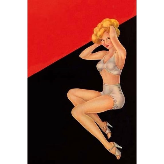 This label features a pin-up girl. It was made for the J. Vukasovich co. for packing its seasonal vegetables from Arizona or California.