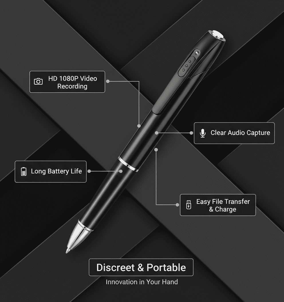 This pen - shaped recorder is a versatile device that combines the ...