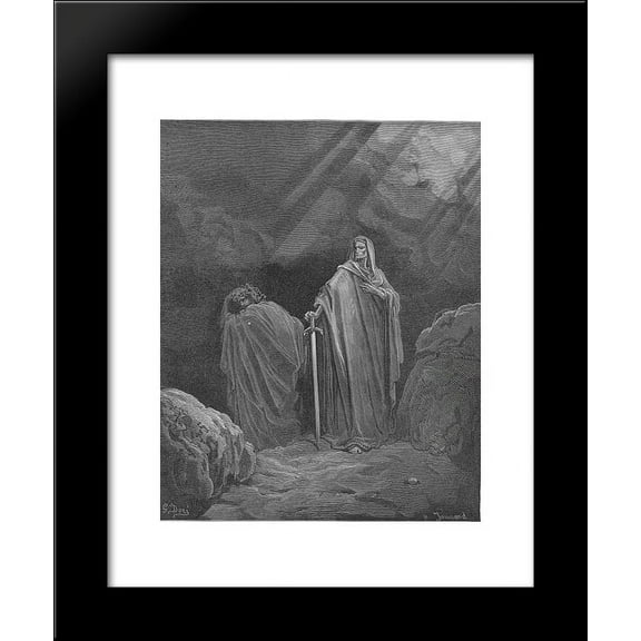 This said, they both betook them several ways 20x24 Framed Art Print by Gustave Dore