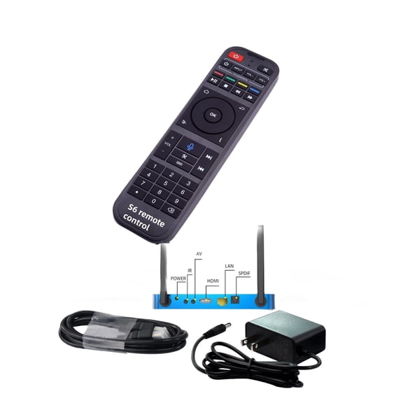 This smart remote control set allows for remote voice control