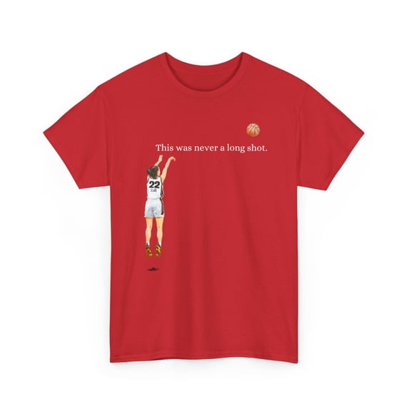 This was never a long shot. Clark #22 for basketball fans Unisex Cotton Tee