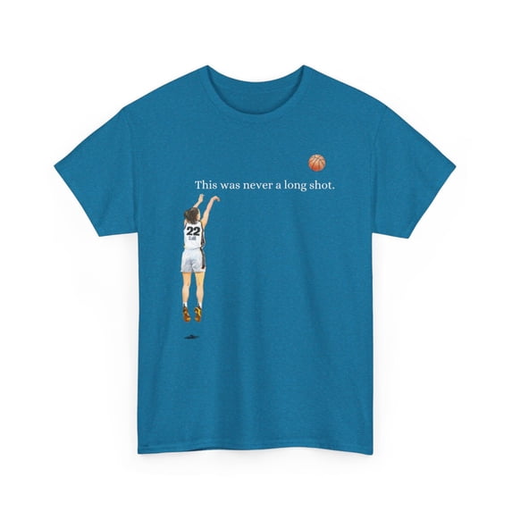 This was never a long shot. Clark #22 for basketball fans Unisex Cotton Tee