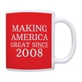 thumbnail image 1 of ThisWear 18th Birthday Gifts For All Making America Great Since 2008 Birthday Gift 11oz Ceramic Coffee Mug with Handle Red, 1 of 8