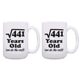 thumbnail image 1 of ThisWear 21st Birthday Gifts 21 Years Old You Do the Math Birthday Cup 2 Pack Gift 15oz Coffee Mugs, 1 of 4
