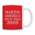 thumbnail image 1 of ThisWear 21st Birthday Gifts For All Making America Great Since 2005 Birthday Mug Birthday Gifts 11oz Ceramic Coffee Mug with Handle Red, 1 of 8