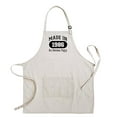 thumbnail image 1 of ThisWear 40th Birthday Gifts For Women Made In 1986 All Original Parts Two Pocket Adjustable Bib Apron Cream, 1 of 7