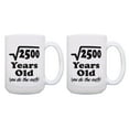 thumbnail image 1 of ThisWear 50th Birthday Gifts 50 Years Old You Do the Math Birthday Cup 2 Pack Gift 15oz Coffee Mugs, 1 of 4