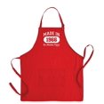 thumbnail image 1 of ThisWear 60th Birthday Made In 1966 All Original Parts Two Pocket Apron Red WAPN-0311, 1 of 7