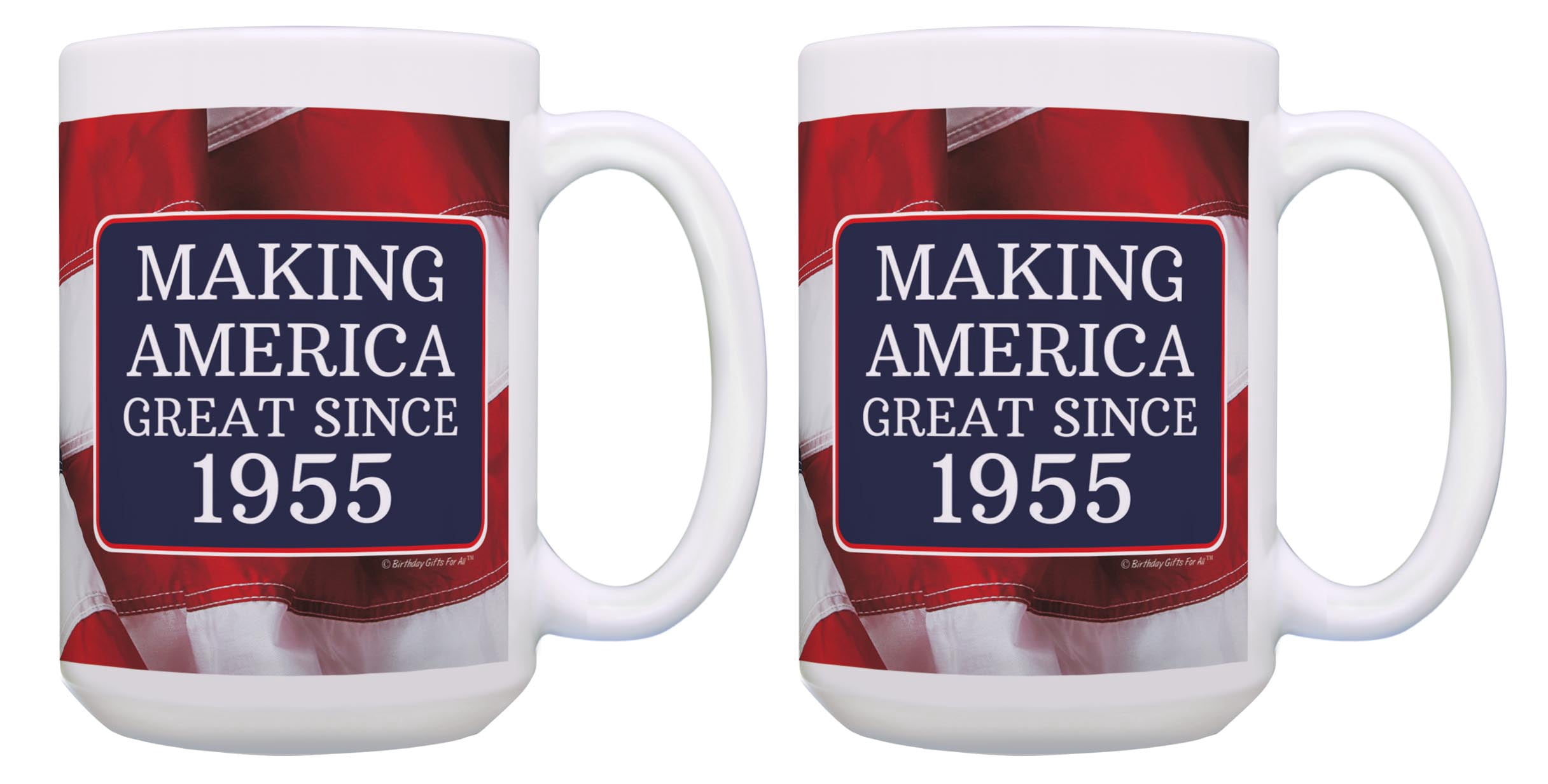 Tortenaufsatz „Making America Great Since 1975“ – Für 50. Geburtstag, Glitzer, Fertig Montiert