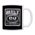 thumbnail image 1 of ThisWear 80th Birthday Gifts Built 80 Years Ago Most Parts Still Running Birthday Coffee Mug Black, 1 of 4
