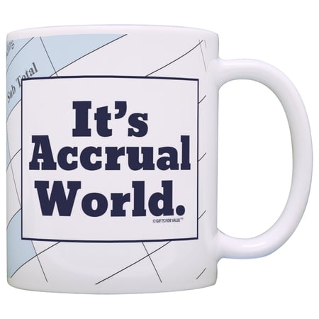 ThisWear Accountant Gifts It's Accrual World CPA Coworker Gag 11 ounce Coffee Mug Taxes
