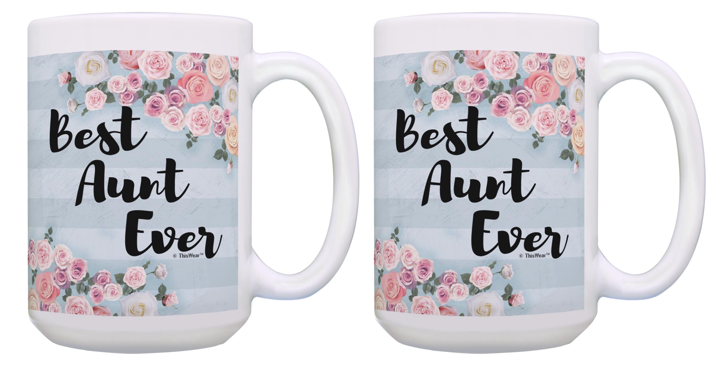 ThisWear Aunt Mug Set Best Aunt Ever Cup Aunt Niece Aunt Nephew 2 Pack ...