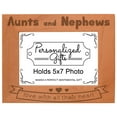 thumbnail image 1 of ThisWear Aunt Nephew Gifts Love with All Their Heart Wood Laser 5x7 Landscape Picture Frame, 1 of 2
