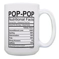 thumbnail image 1 of ThisWear Awesome Pop-Pop Mug Pop-Pop Nutritional Facts Pop-Pop Coffee Cup Gift 15oz Coffee Mug, 1 of 1