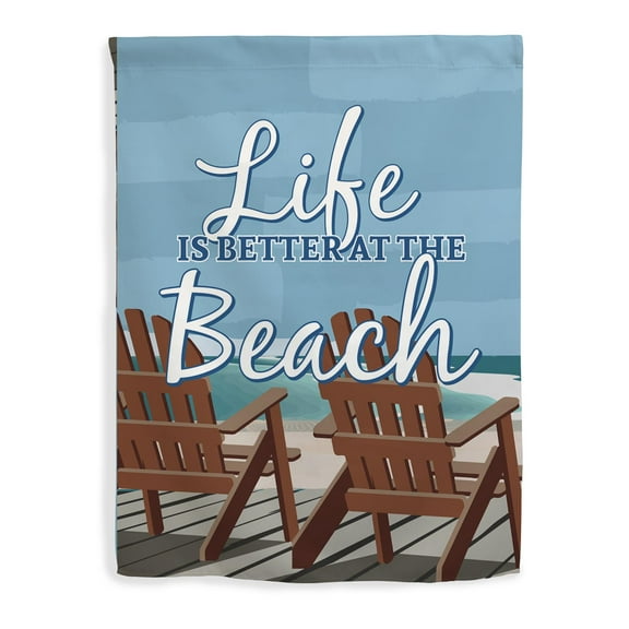 ThisWear Beach Home Decor Life is Better at The Beach House Flag Beach Yard Flag Vertical House Flag Multi