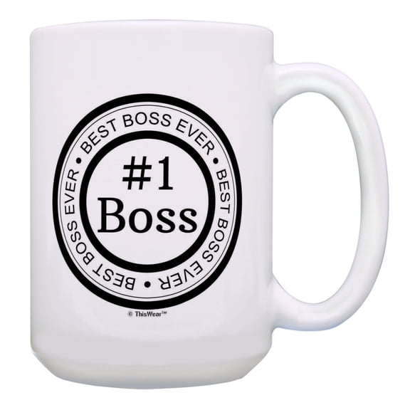 ThisWear Best Boss Mug Best Boss Ever Gift for Boss Birthday Gifts 15oz Coffee Mug
