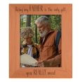 thumbnail image 1 of ThisWear Best Dad Ever Gift For Dad Being My Father Is The Only Gift You Really Need Wood Engraved Portrait 8x10 Photo Frame, 1 of 7
