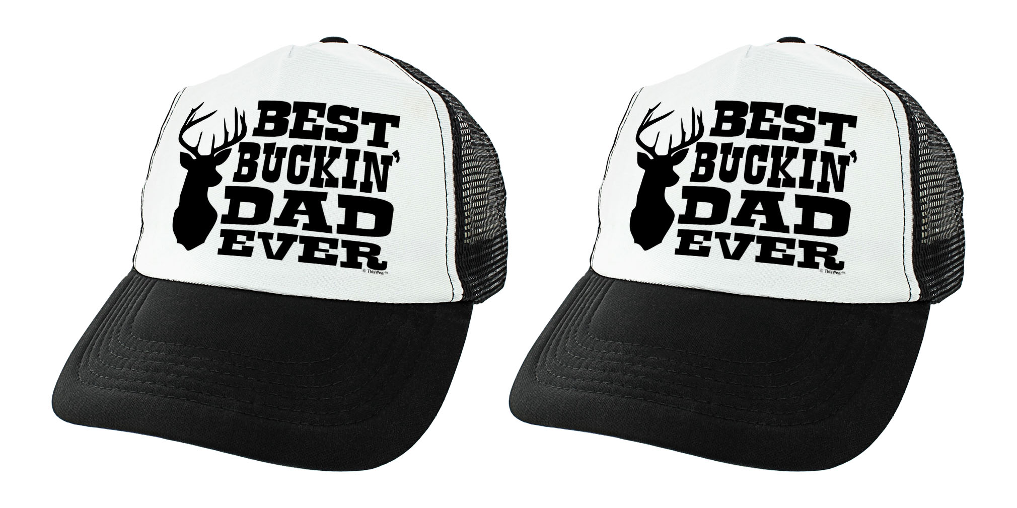 Best Dad Ever Hat & Can Coolie Gift Set - Embroidered Baseball Cap & Neoprene Koozie Bundle