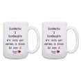 thumbnail image 1 of ThisWear Best Gifts for Grandparents Grandmother & Granddaughter Rarely Apart Grandchildren Gifts Grandmother Gifts 2 Pack 15oz Coffee Mugs, 1 of 4