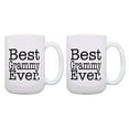 thumbnail image 1 of ThisWear Best Grammy Gifts Best Grammy Ever Mug Set Grammy Cups 2 Pack Gift 15oz Coffee Mugs, 1 of 4