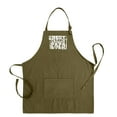 thumbnail image 1 of ThisWear Best Grillin Papa Ever Funny Apron for BBQ Grilling Two Pocket Apron Military Green, 1 of 6