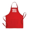 thumbnail image 1 of ThisWear Best Grillin Paw Paw Ever Funny Apron for BBQ Barbecue Grilling Two Pocket Apron Red, 1 of 7