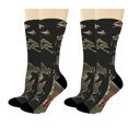 thumbnail image 1 of ThisWear Bow Hunting Gift Set Life Is Better in My Stand Deer Hunter Socks Camo 2-Pairs Novelty Crew Socks, 1 of 5