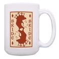 thumbnail image 1 of ThisWear Bride Bachelorette Gifts Bride Queen Playing Card 15oz Ceramic Coffee Mug Bride, 1 of 7
