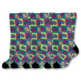 thumbnail image 1 of ThisWear Camera Gifts for Photographers Retro Camera Print Socks Camera Themed 6-Pair Novelty Crew Socks, 1 of 5
