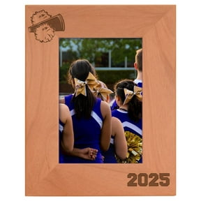 ThisWear Personalized Gifts Cheer Team Frame 4x6 Cheer 2026 Photo Frame Wood Engraved 4x6 Portrait Picture Frame