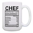 thumbnail image 1 of ThisWear Chef Gifts for Women Chef Nutritional Facts Label Cooking Gifts 15oz Coffee Mug, 1 of 4