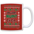 thumbnail image 1 of ThisWear Christmas for Aunt Jolliest Aunt Ever Funny Ugly Christmas Sweater Stocking Stuffer Coffee Mug Red, 1 of 4