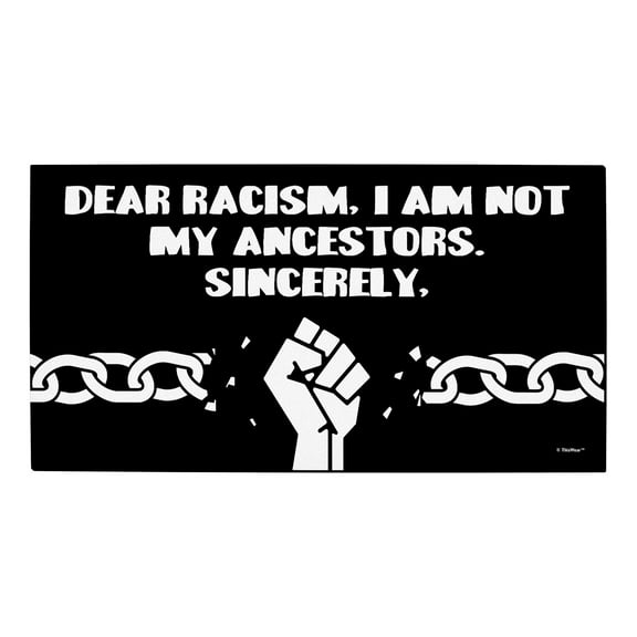 ThisWear Civil Rights Movement Doormat Dear Racisim I Am Not My Ancestors Sincerely Low Profile Doormat Black